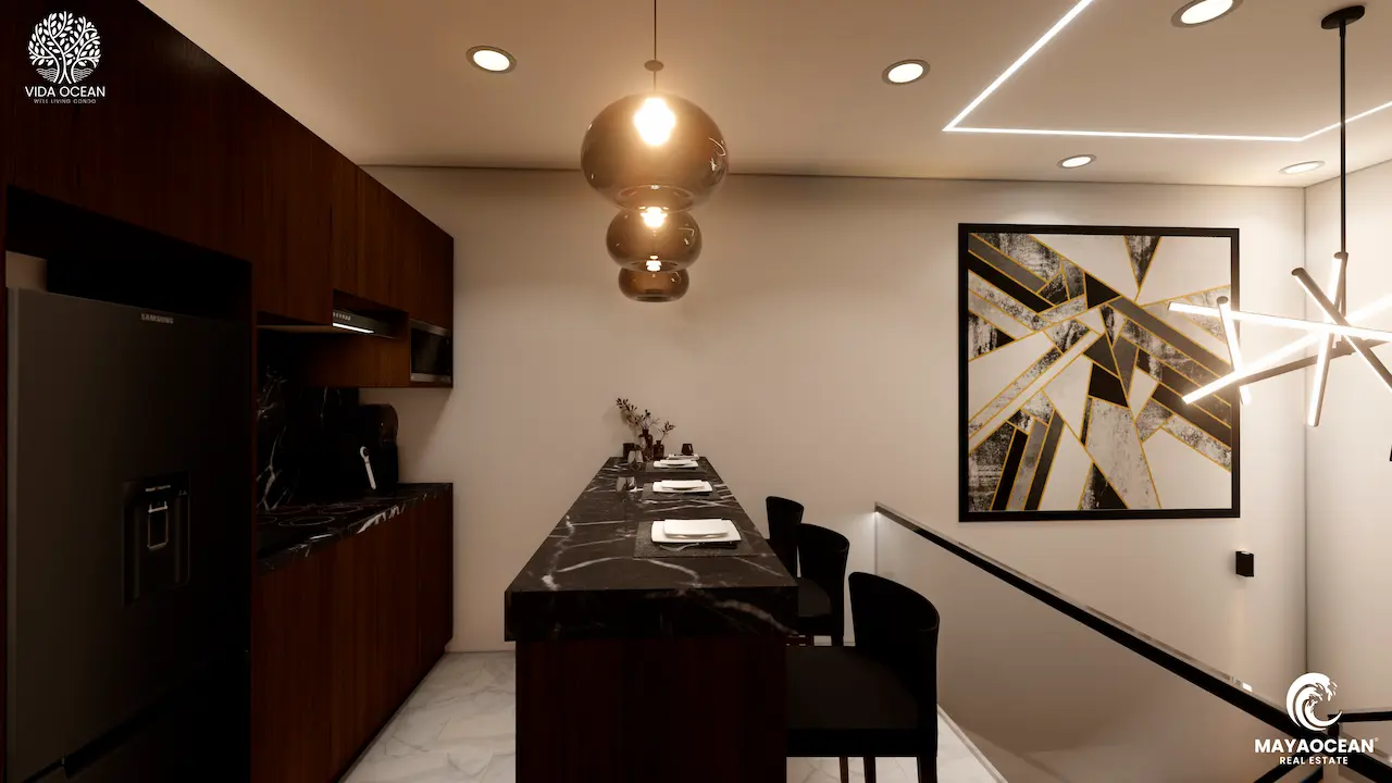 kitchen second floor loft side view