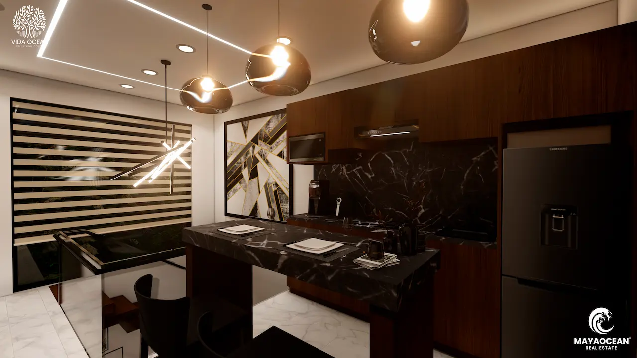 kitchen second floor loft detailed view